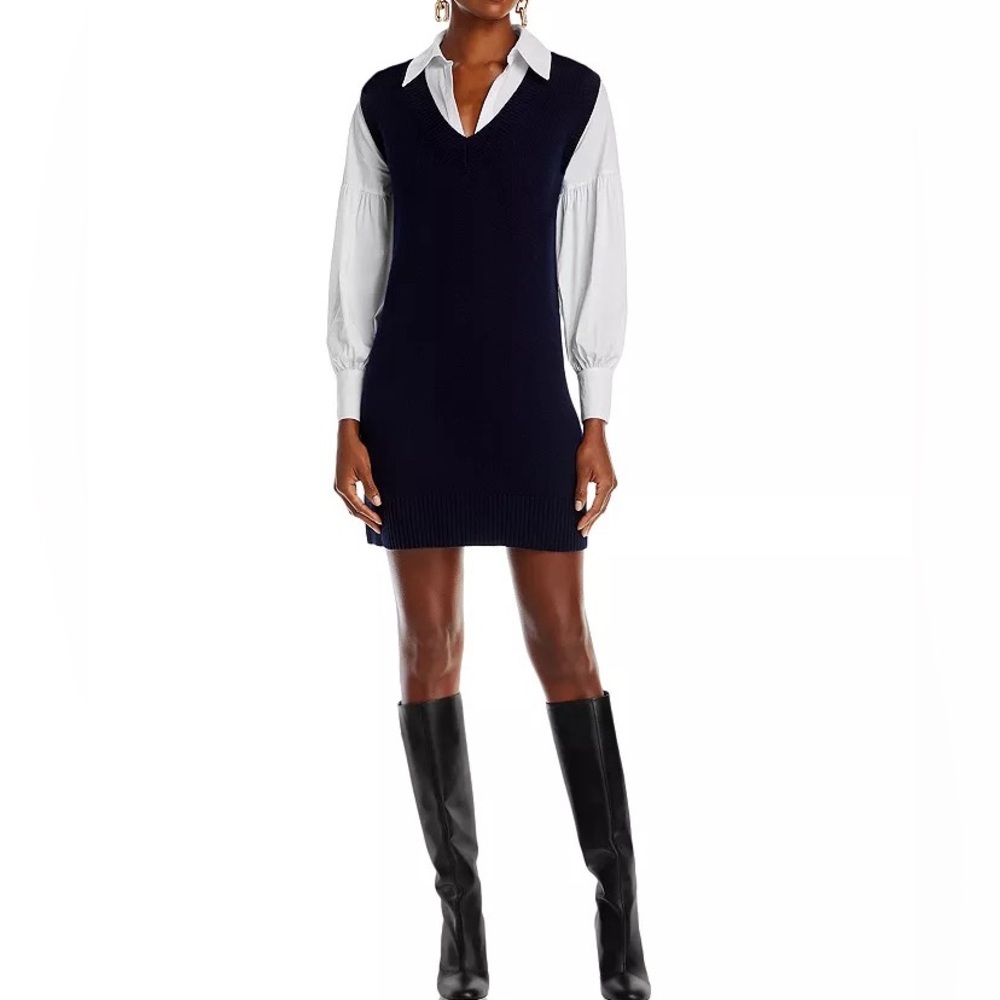 Cinq A Sept Teresita Layered Knit Dress